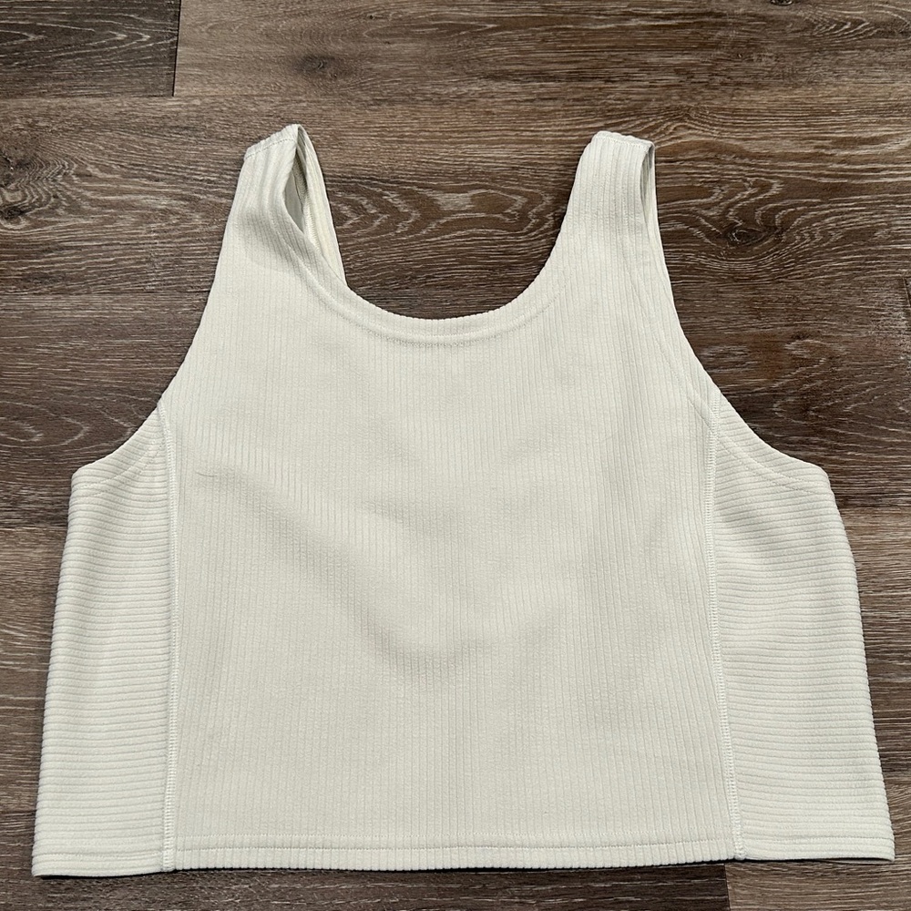 SOLD-Lululemon Ribbed Softstreme Cropped Tank Top